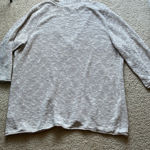 Coldwater Creek Women’s Linen Cotton V-Neck Coastal Sweater Tunic Plus Size 2X - Picture 8 of 13